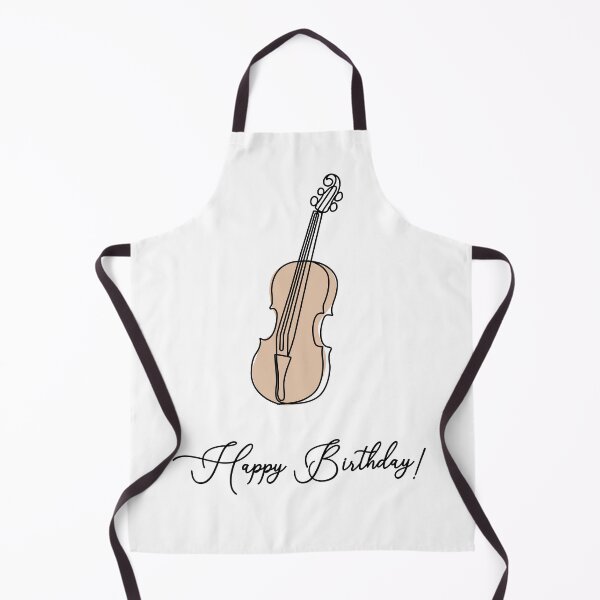 Item preview, One Line Violin – Minimalist Brown Birthday Art designed and sold by EmeraldMusic.
