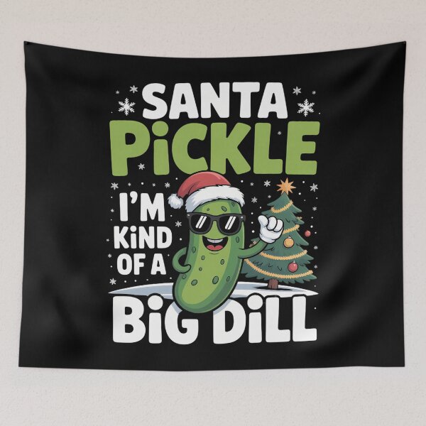 Item preview, Santa Pickle I'm kind Of a Christmas in July designed and sold by tabdejinti.