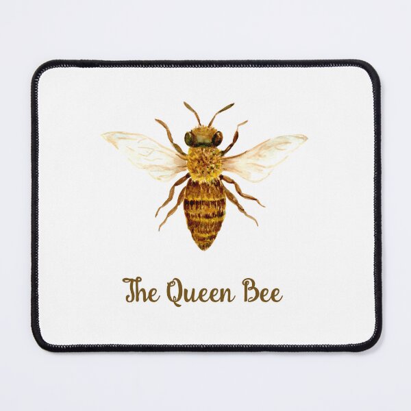 Item preview, Watercolour illustration of the queen bee designed and sold by cornercroft.