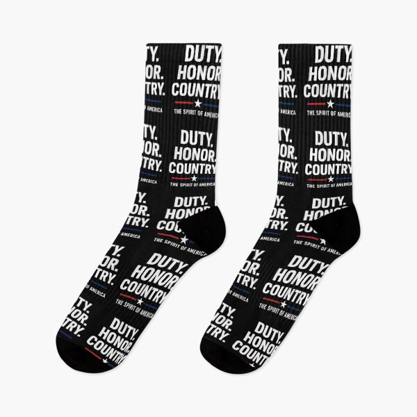Item preview, Duty. Honor. Country. – Patriotic Typography Design (Dark Background Edition) designed and sold by Globalcitytees.