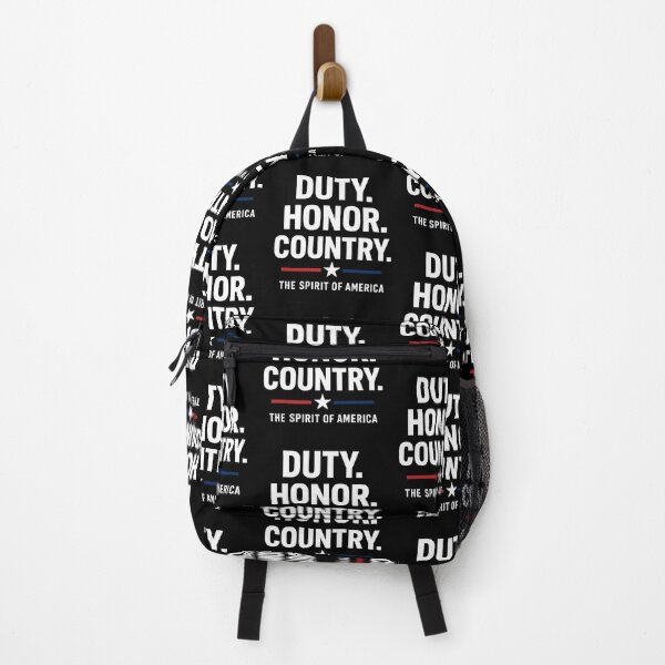 Item preview, Duty. Honor. Country. – Patriotic Typography Design (Dark Background Edition) designed and sold by Globalcitytees.