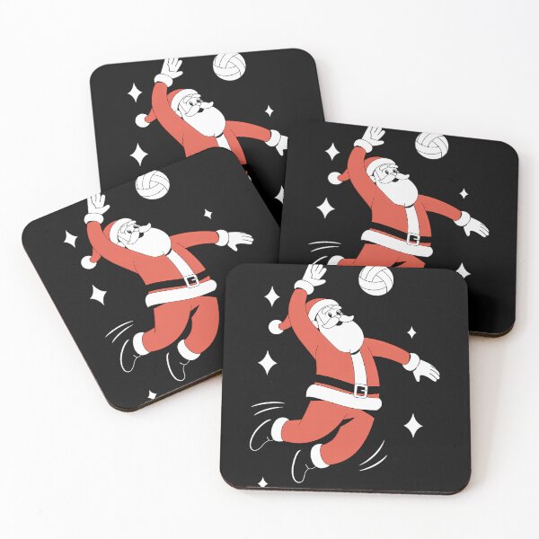Item preview, Santa Playing Volleyball Christmas Cool Sport X-Mas designed and sold by tabdejinti.