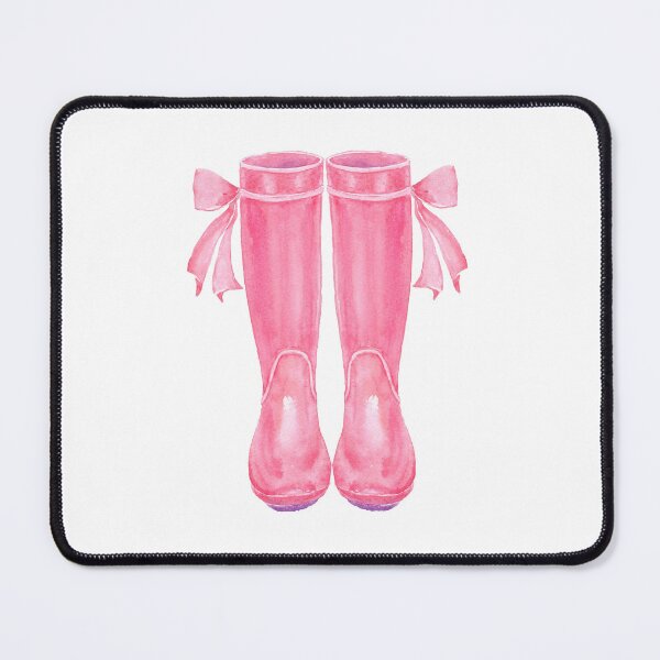 Item preview, Watercolor Pink Wellington Boots, Pink Boots designed and sold by cornercroft.