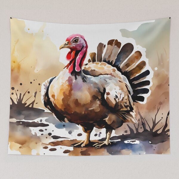 Item preview, Turkey in Mud Puddle designed and sold by CalmnessbyChoice.