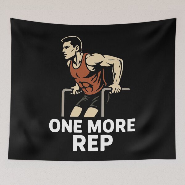 Item preview, One More Rep Calisthenics Fitness Gym Workout designed and sold by LuminOrb.