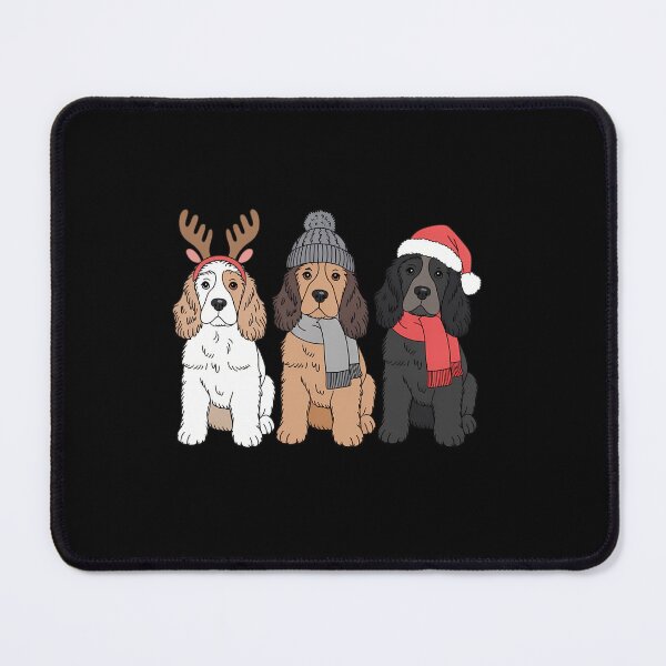 Item preview, Santa Reindeer Cocker Spaniel Christmas Cocker Lover designed and sold by tabdejinti.