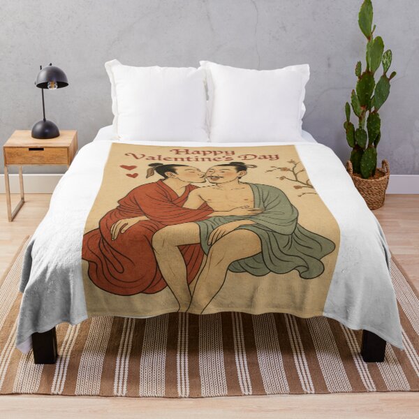 Item preview, Gay Valentine’s Day Greeting with East Asian Chinese Couple designed and sold by Aryabek.