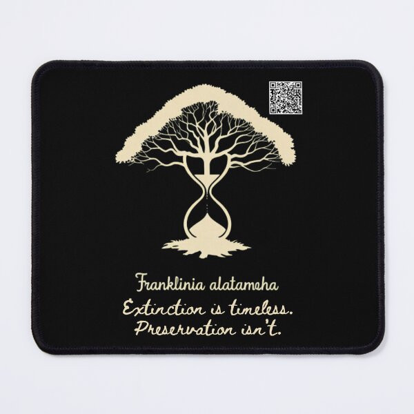 Item preview, The Franklin Tree | Hourglass Extinction Symbol | Botanical Conservation Art designed and sold by ThreadEclectic.