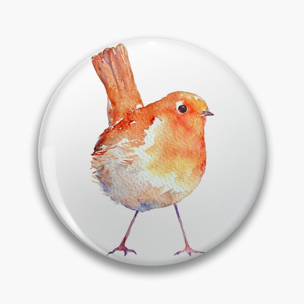 Aperçu de l'œuvre Aquarelle oiseau robin créée et vendue par cornercroft.