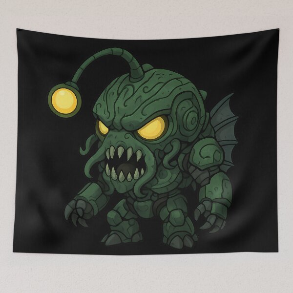 Item preview, Chibi Mecha Dagon – Abyssal Biofusion designed and sold by NerdHoard.