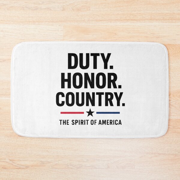 Item preview, Duty. Honor. Country. – Bold Patriotic Typography Design (Light Background Edition) designed and sold by Globalcitytees.