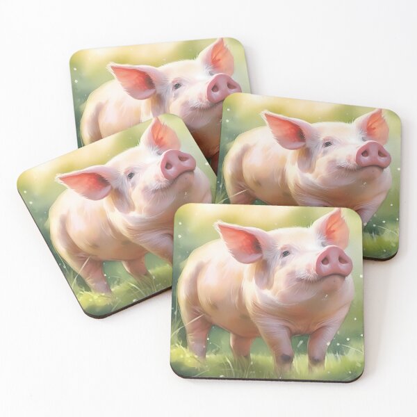 Item preview, Lindo cerdo rosa en la naturaleza designed and sold by CalmnessbyChoice.
