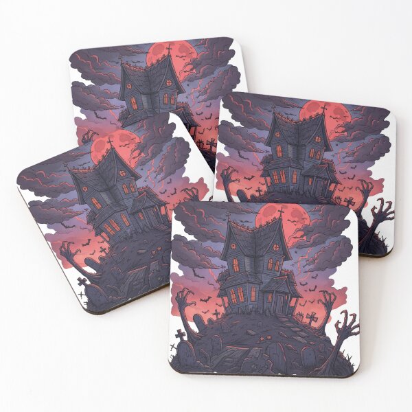 Item preview, Haunted House under Crimson Moon designed and sold by LaiThaiPatterns.