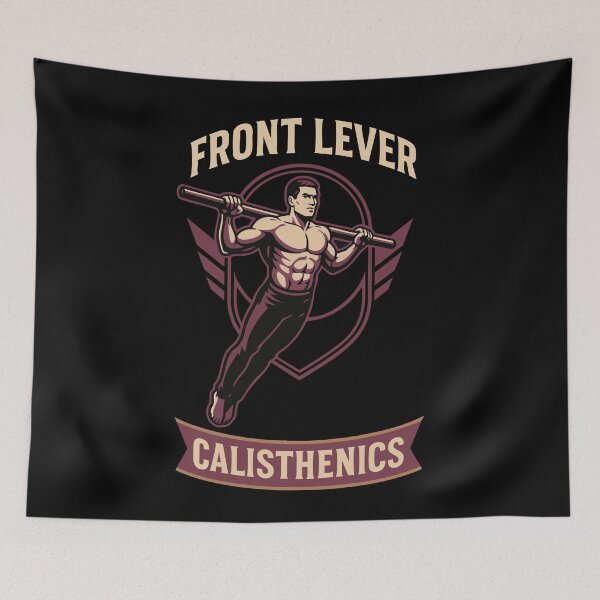 Item preview, Front Lever Calisthenics Fitness Gym Training designed and sold by LuminOrb.