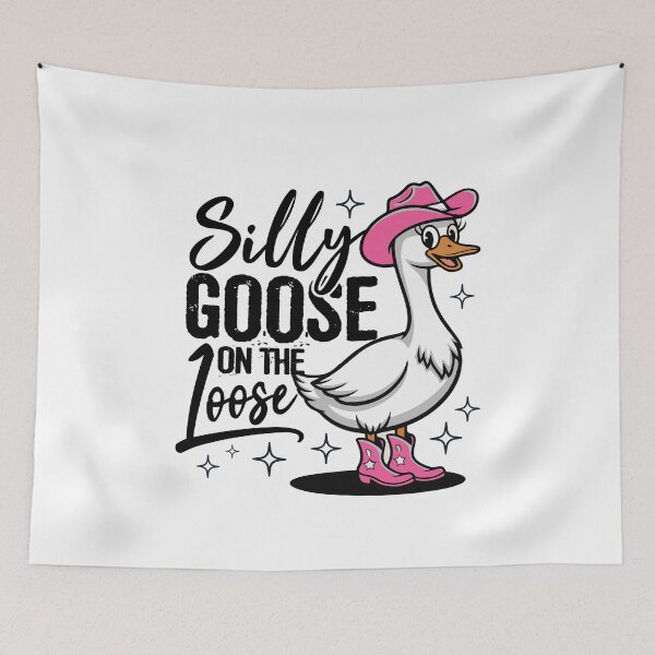 Item preview, Silly Goose on The Loose - Funny Goose designed and sold by MuniraWearify.