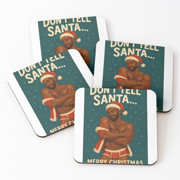 Item preview,  Naughty Gay Christmas Card – Don’t Tell Santa designed and sold by Aryabek.