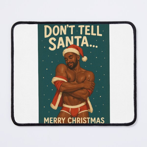 Item preview, Naughty Gay Christmas Card – Don’t Tell Santa designed and sold by Aryabek.