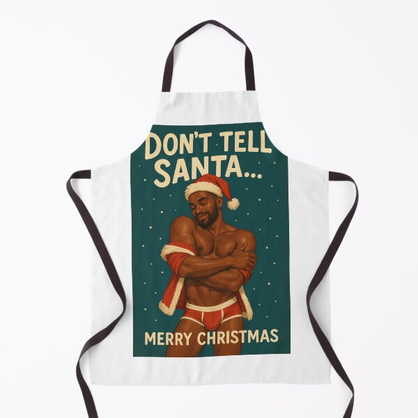 Item preview, Naughty Gay Christmas Card – Don’t Tell Santa designed and sold by Aryabek.