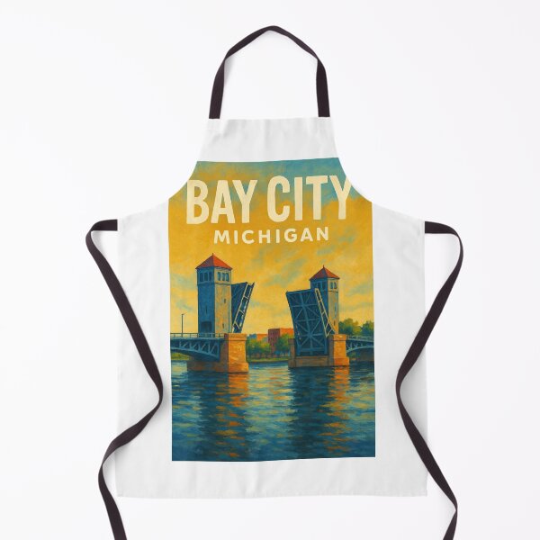 Item preview, Bay City Michigan Drawbridge Over Saginaw River designed and sold by Aryabek.