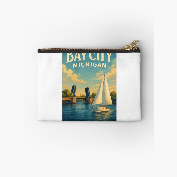 Item preview,  Bay City Michigan Sailboat Scene on the Saginaw River designed and sold by Aryabek.