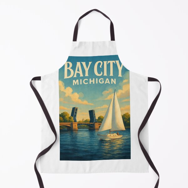 Item preview, Bay City Michigan Sailboat Scene on the Saginaw River designed and sold by Aryabek.