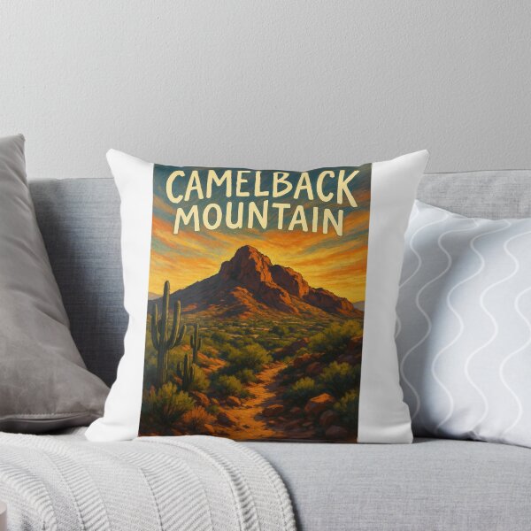 Item preview,  Camelback Mountain Sunset with Desert Trail – Arizona Landmark designed and sold by Aryabek.