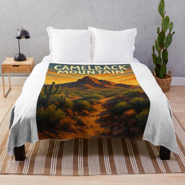 Item preview, Camelback Mountain Sunset with Desert Trail – Arizona Landmark designed and sold by Aryabek.