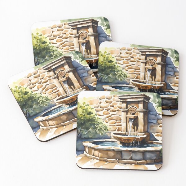 Item preview, Stone Fountain in Sunlight designed and sold by CalmnessbyChoice.
