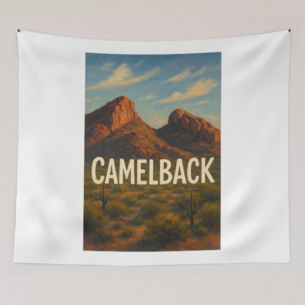 Item preview,  Camelback Mountain View with Blue Sky – Arizona Desert Icon designed and sold by Aryabek.