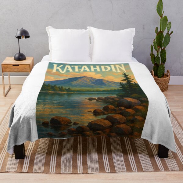 Item preview, Mount Katahdin Sunrise Reflection – Maine Wilderness Scene designed and sold by Aryabek.