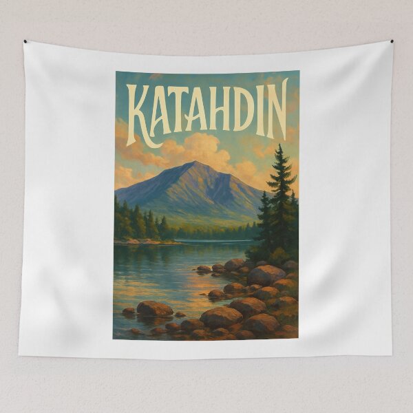 Item preview,  Mount Katahdin Sunrise Reflection – Maine Wilderness Scene designed and sold by Aryabek.
