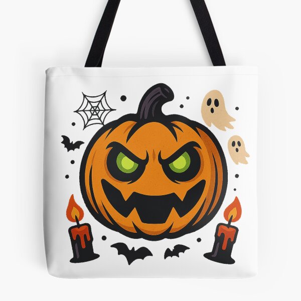 Item preview, Halloween Pumpkin – Spooky Mural with Ghosts & Bats designed and sold by Eric Nagel.