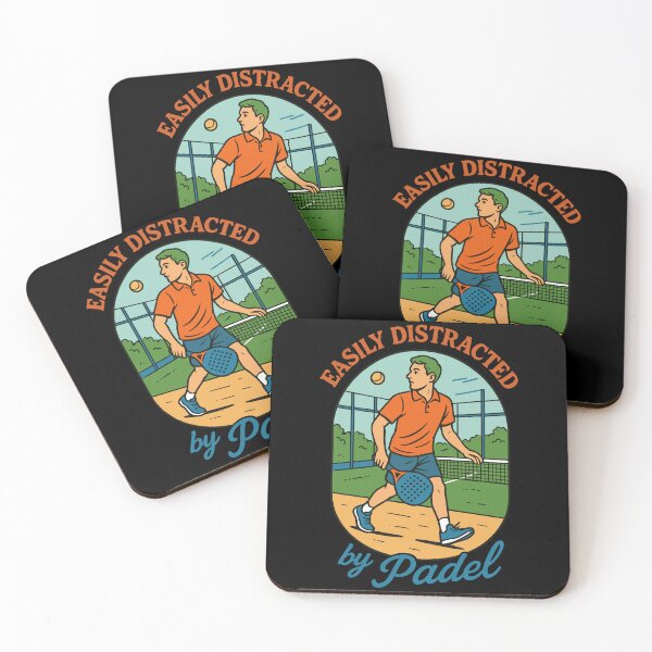 Item preview, Easily Distracted By Padel Funny Sport designed and sold by LuminOrb.