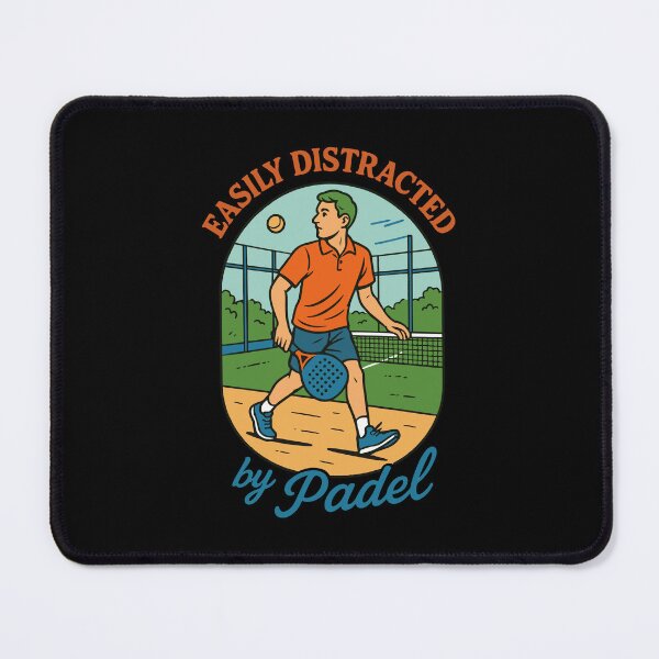 Item preview, Easily Distracted By Padel Funny Sport designed and sold by LuminOrb.