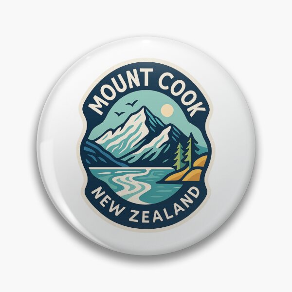 Artikelvorschau, Mount Cook Neuseeland Alpenabzeichen entworfen und verkauft von Aryabek.