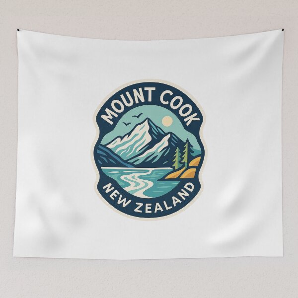 Artikelvorschau, Mount Cook Neuseeland Alpenabzeichen entworfen und verkauft von Aryabek.