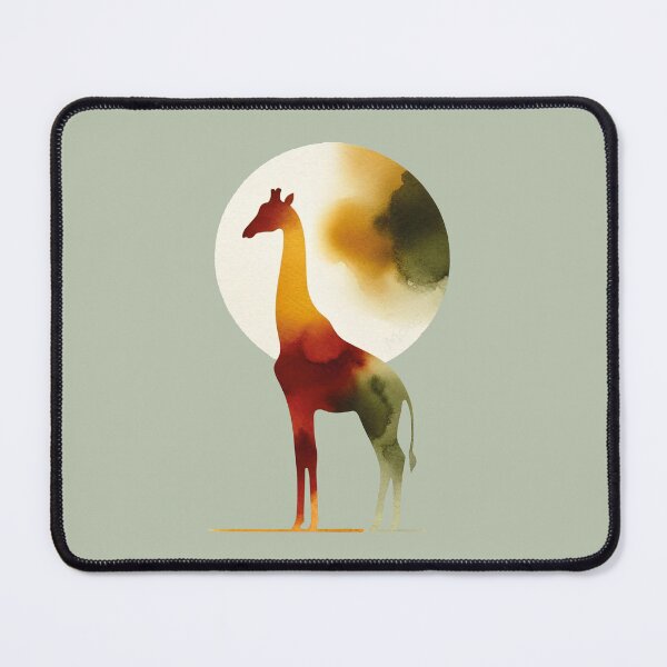 Item preview, Safari Sunset: Giraffe in Watercolor designed and sold by MoxisWatercolor.