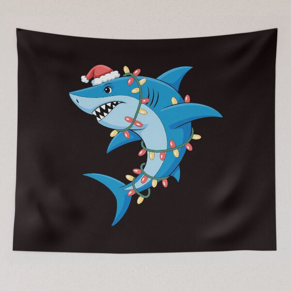 Item preview, Santa Shark Christmas Lights Sharkmas Tree Xmas designed and sold by ticlitule.