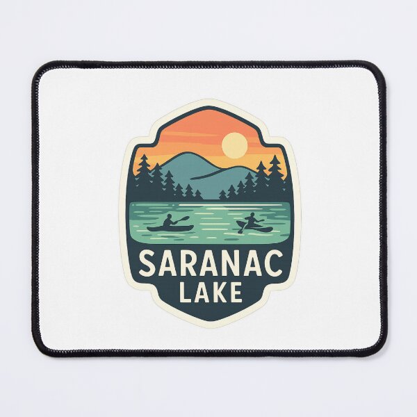 Item preview, Saranac Lake Sunset Paddling Scene designed and sold by Aryabek.
