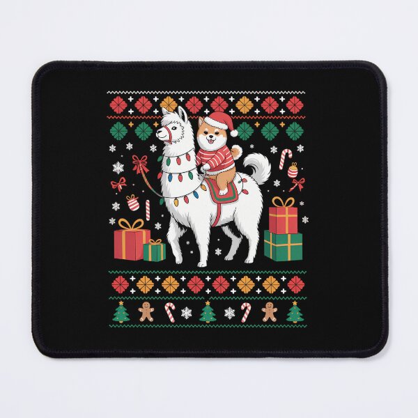 Item preview, Santa Shiba Inu Riding Llama Christmas Sweater Lover Owner designed and sold by ticlitule.
