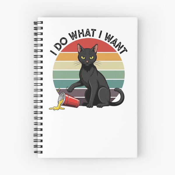 Item preview, I Do What I Want – Funny Black Cat Attitude  designed and sold by FelixnRobinus.