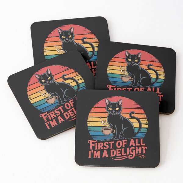 Item preview, First Of All I'M A Delight Cat Coffee Lover designed and sold by SlogariArt.