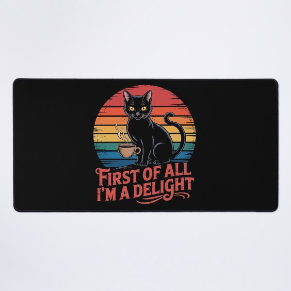 Item preview, First Of All I'M A Delight Cat Coffee Lover designed and sold by SlogariArt.