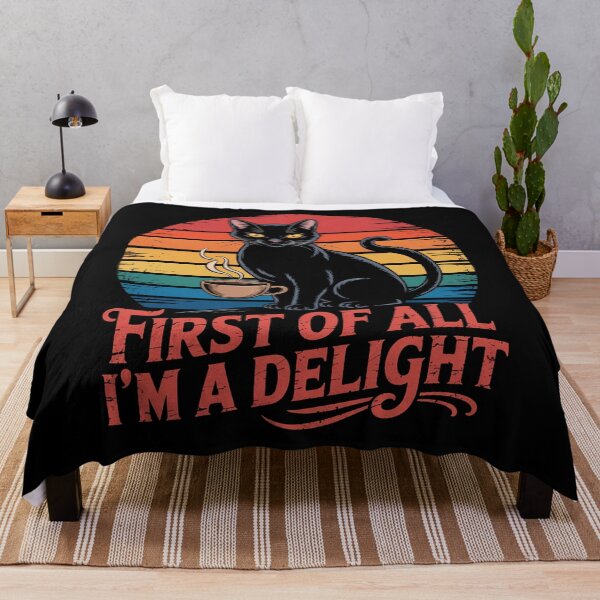 Item preview, First Of All I'M A Delight Cat Coffee Lover designed and sold by SlogariArt.