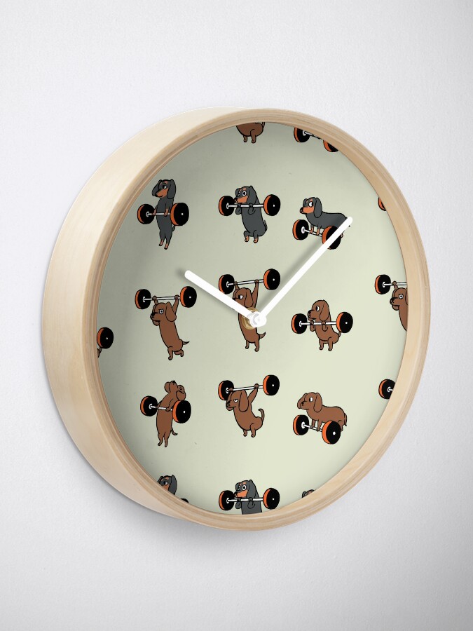 Discover Lifting Dachshund Clock Wall Clock