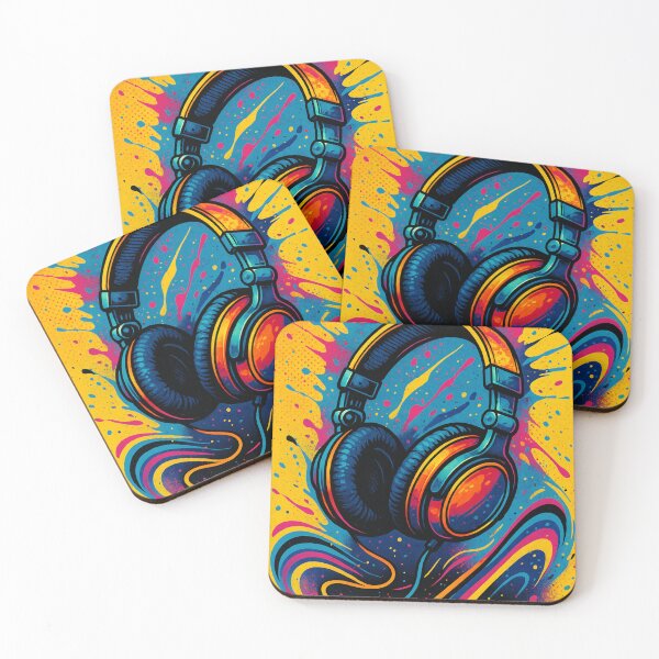 Item preview, Feel the Beat – Modern pop art poster for music lovers designed and sold by Eric Nagel.