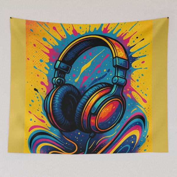 Item preview, Feel the Beat – Modern pop art poster for music lovers designed and sold by Eric Nagel.