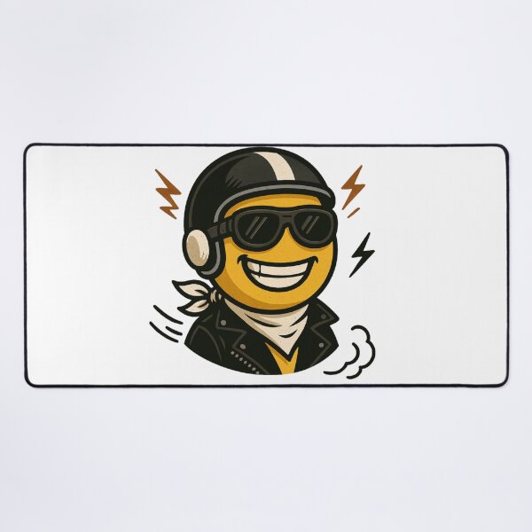 Item preview, Biker Smiley designed and sold by Eric Nagel.