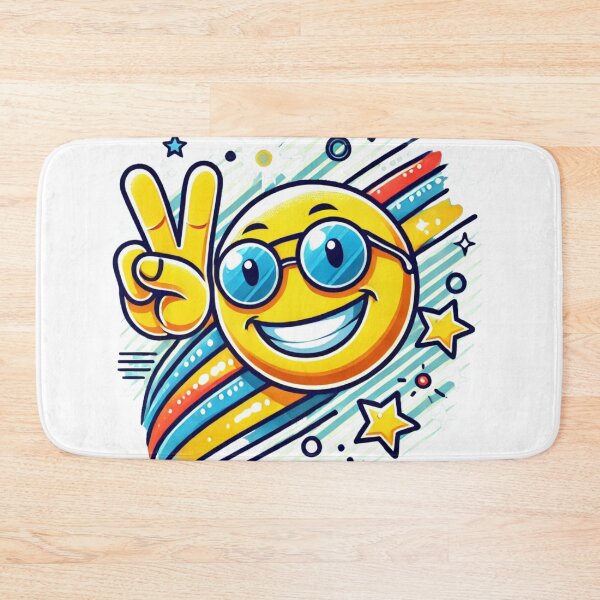Item preview, Funny Victory Smiley - Positive Vibes designed and sold by Eric Nagel.