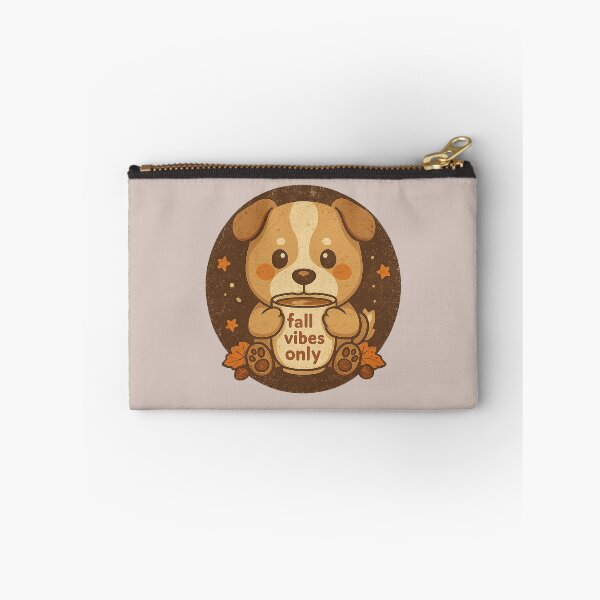 Item preview, Fall Vibes Only | Cute Kawaii Puppy Autumn Design designed and sold by Softly Studio.